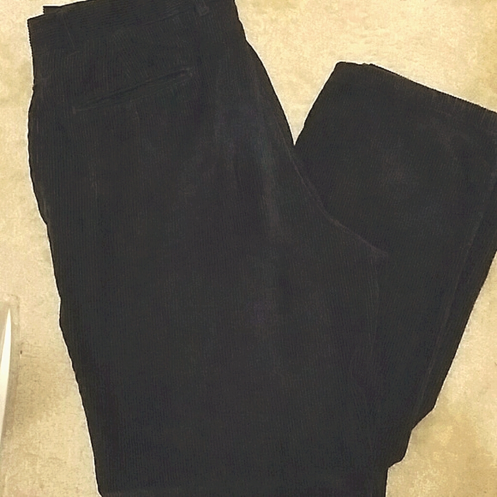 Oleg Cassini mens dark blue corduroy pants